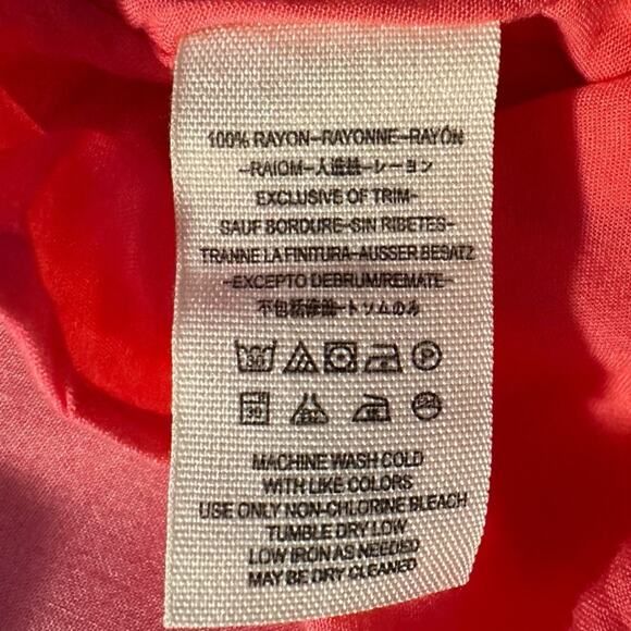 Free People Tropical Hawaiian Hibiscus Hot Pink Floral Maxi Dress Size 0 XS - Picture 13 of 15